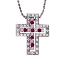 Collana Damiani Donna Belle Epoque in Oro bianco Diamante 0.28 Ct 20073459 - 20073459